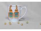 Turquoise Double C Drop Earrings