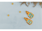 Turquoise Double C Drop Earrings