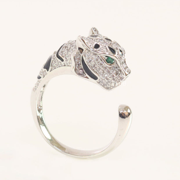 Panther Ring in Silver