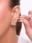 Double C gold studs