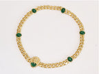 Lion face link chain