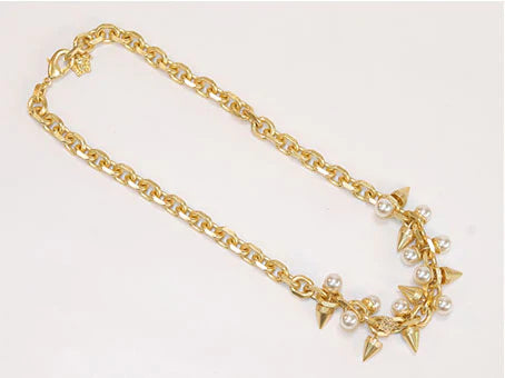 Pearl studs link chain