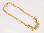 Pearl studs link chain