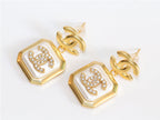 Double C square enamel drops