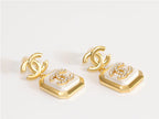 Double C square enamel drops