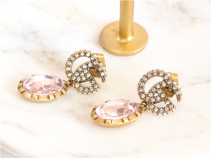 Rustic double G pink drops