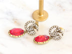 Rustic double G red drops
