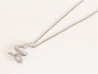 Platinum snake body pendant