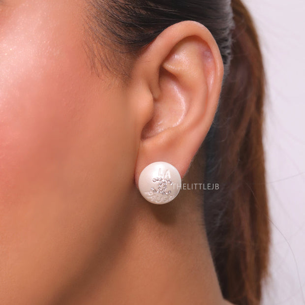 Double C white studs