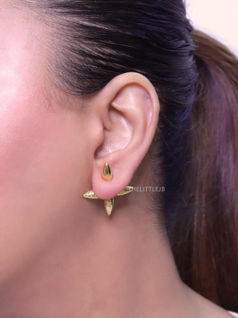 Gold Cross Studs