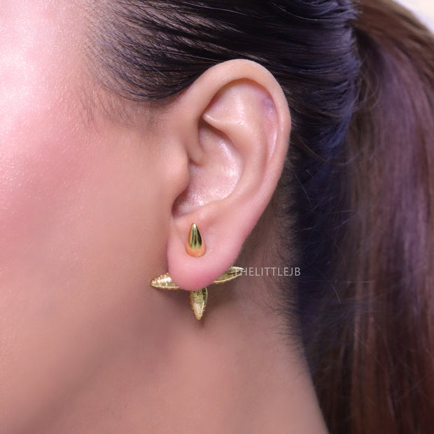 Gold Cross Studs