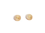 Alphabet Y S & L Gold cz Studs
