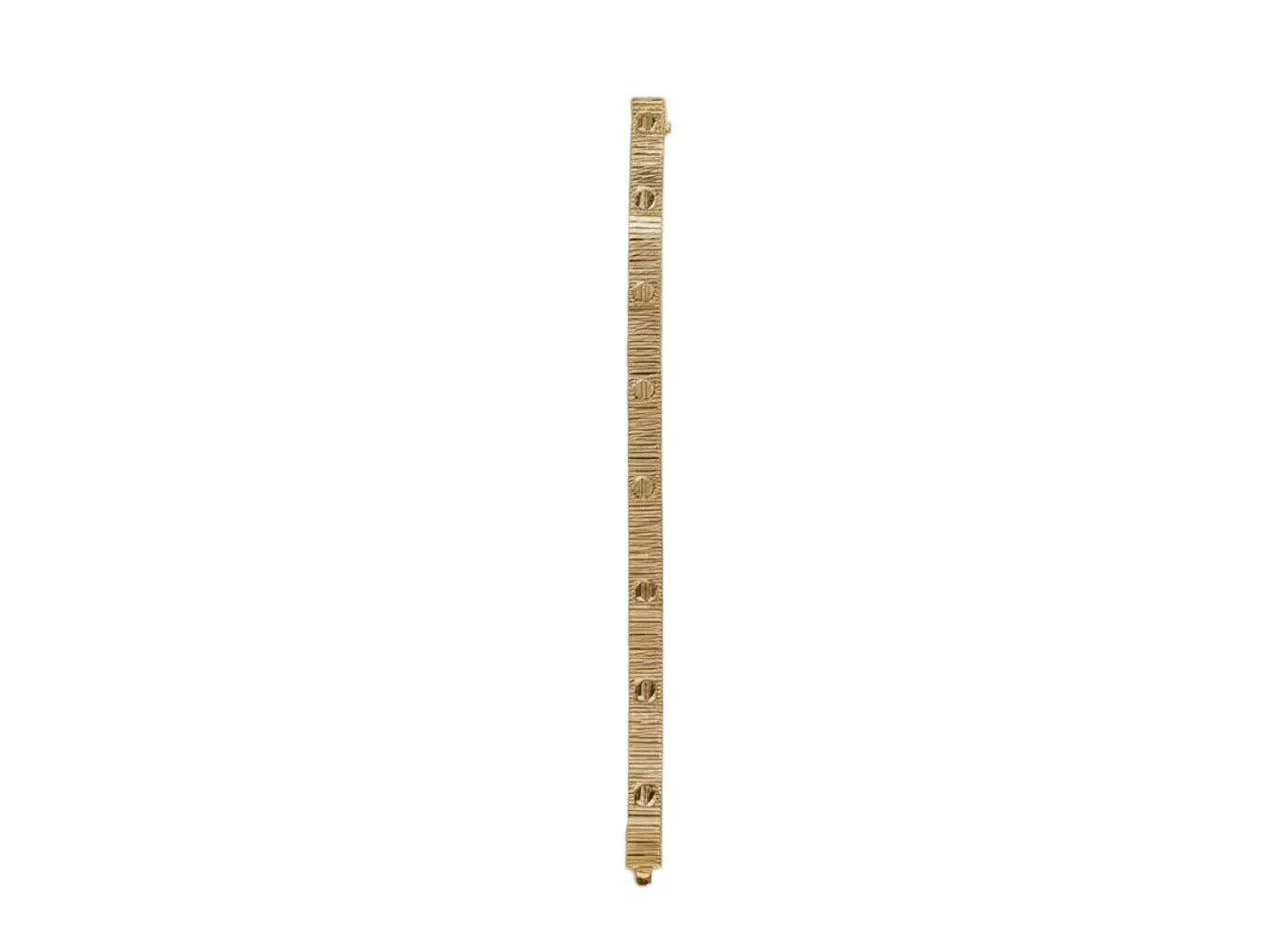 Gold love tennis bracelet