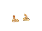 Alphabet double B drop earrings