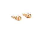 Double C Pearl studded earrings