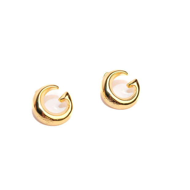 Double G arc Stud Gold earrings
