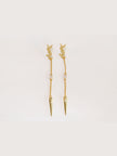 Alphabet YSL CZ and spike dangles