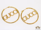Large golden alphabet  hoops