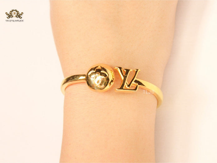 Alphabet LV bangle bracelet