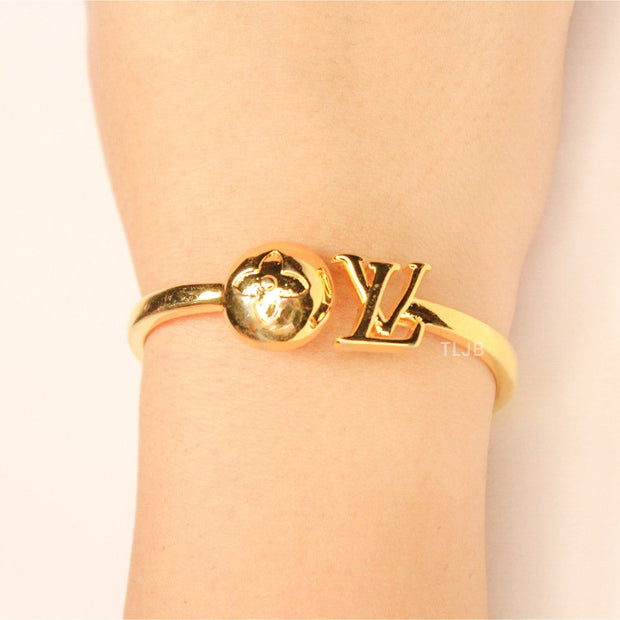 Alphabet LV bangle bracelet