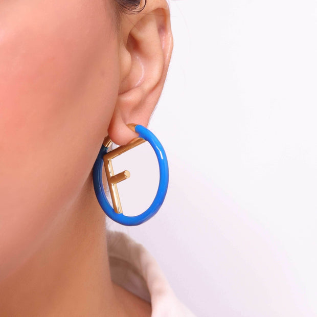Blue Alphabet F Hoops