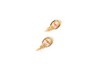 Double C Pearl studded earrings