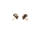 Double C Black Mushroom Studs