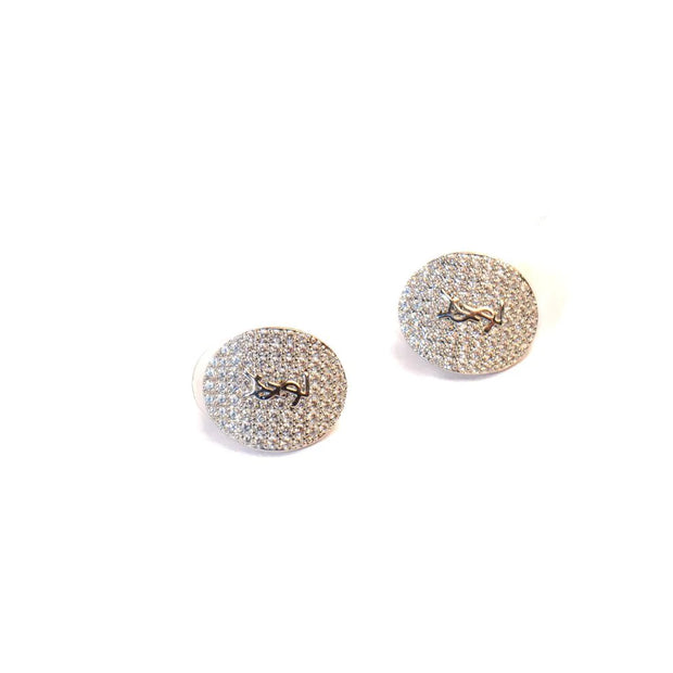 Alphabet Y S & L Platinum cz Studs