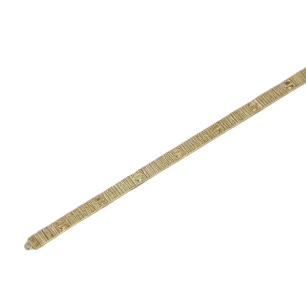 Gold love tennis bracelet