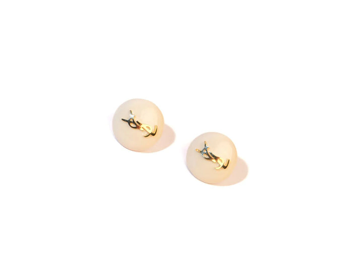 Alphabet Y&S&L White Studs