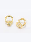 Alphabet CD and star Gold studs