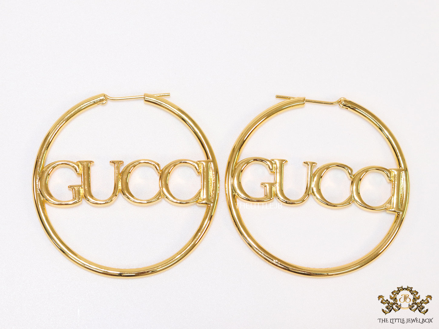 Large golden alphabet  hoops