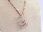 Rose gold snake body pendant