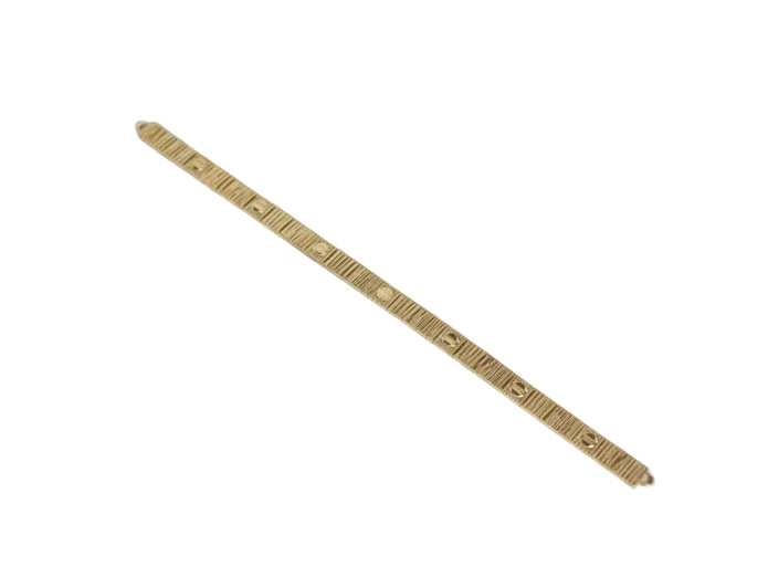 Gold love tennis bracelet