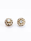 Mini Alphabet Bomber with Rhinestone in antique