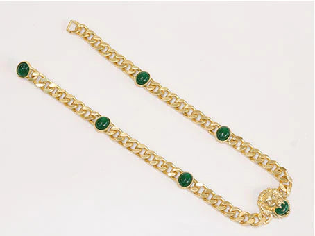 Lion face link chain
