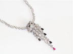 Cz platinum panther sleek chain