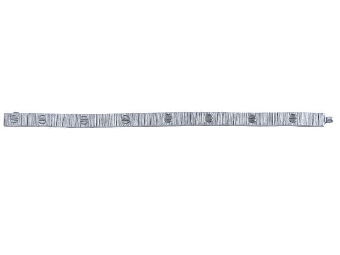 Platinum love tennis bracelet