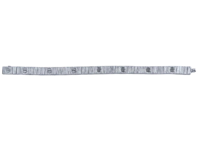 Platinum love tennis bracelet