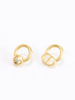 Alphabet CD and star Gold studs