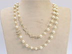 Alphabet double C pearl long chain