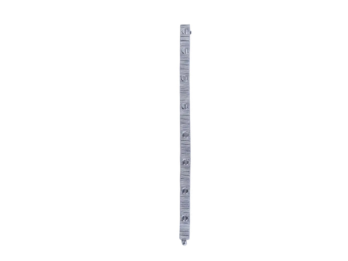 Platinum love tennis bracelet