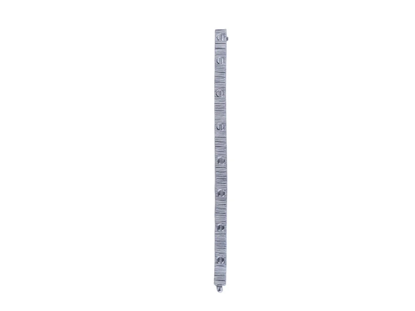 Platinum love tennis bracelet
