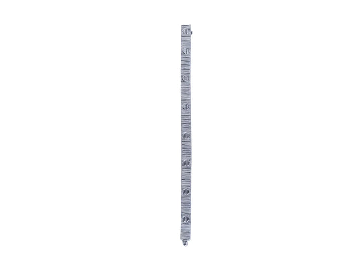 Platinum love tennis bracelet