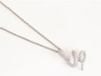Platinum snake body pendant