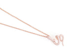 Rose gold snake body pendant
