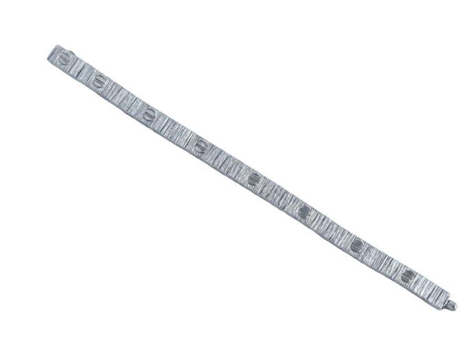 Platinum love tennis bracelet