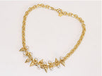 Pearl studs link chain