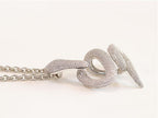Platinum snake body pendant