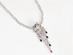 Cz platinum panther sleek chain